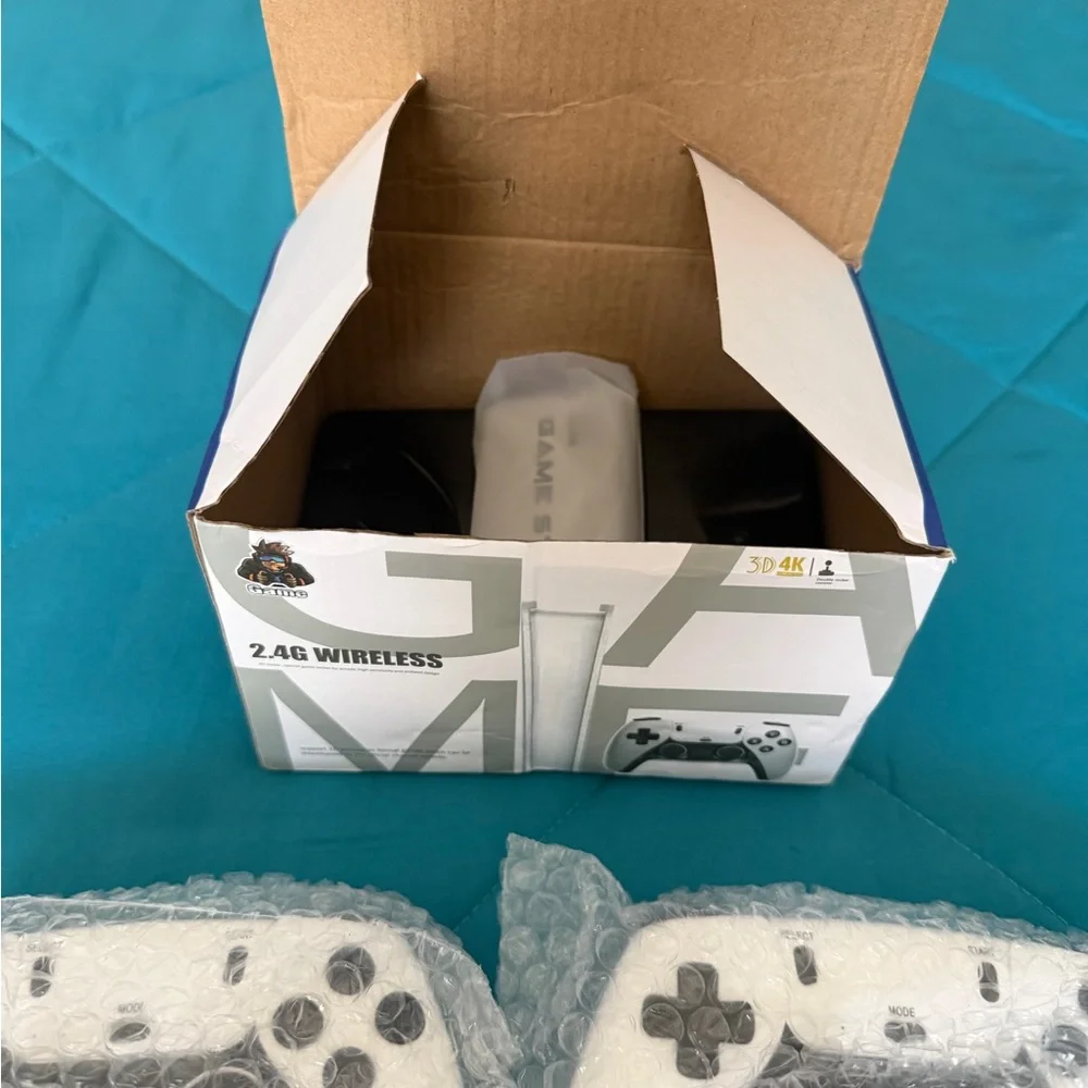 2-Pack White Wireless Game Controllers - 2.4G Console Controllers